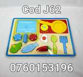 Micul dejun din lemn-Joc Interactiv-Dezvolta activitatile motorii-J62