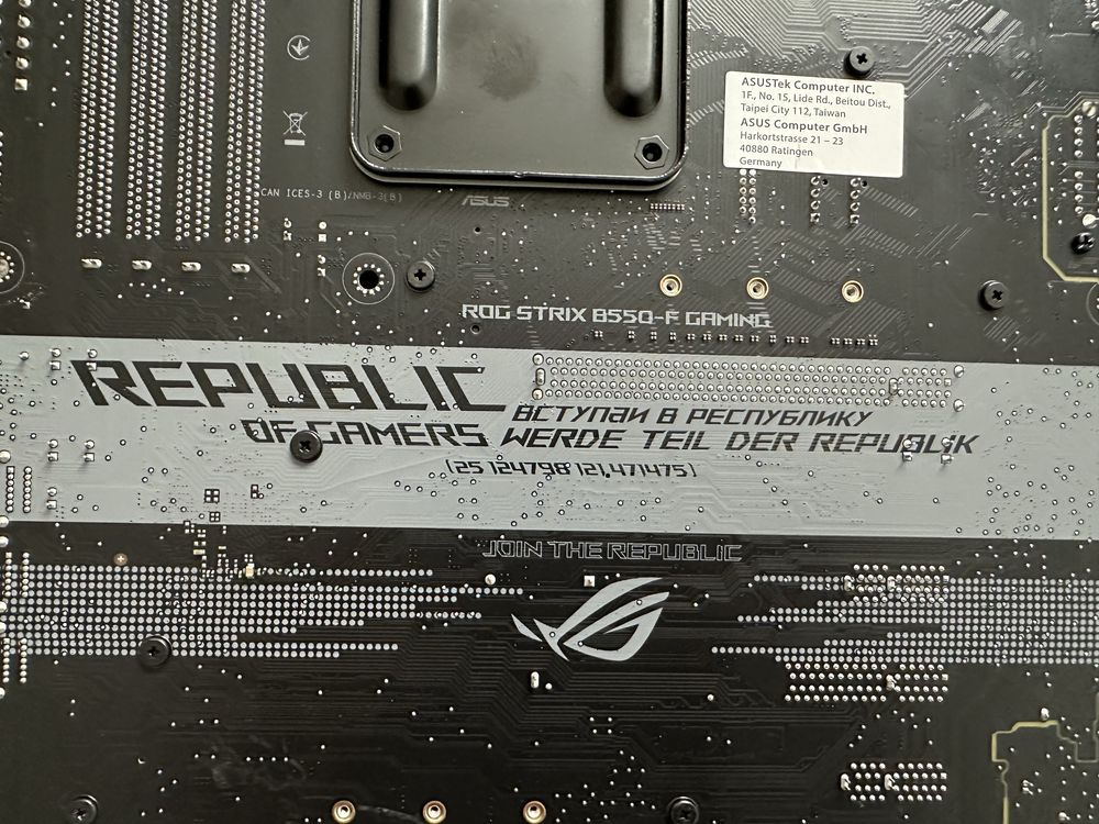 Asus ROG STRIX B550-F gaming,RAM cmw16gx4m2c3200c16,amd ryzen  5 1600