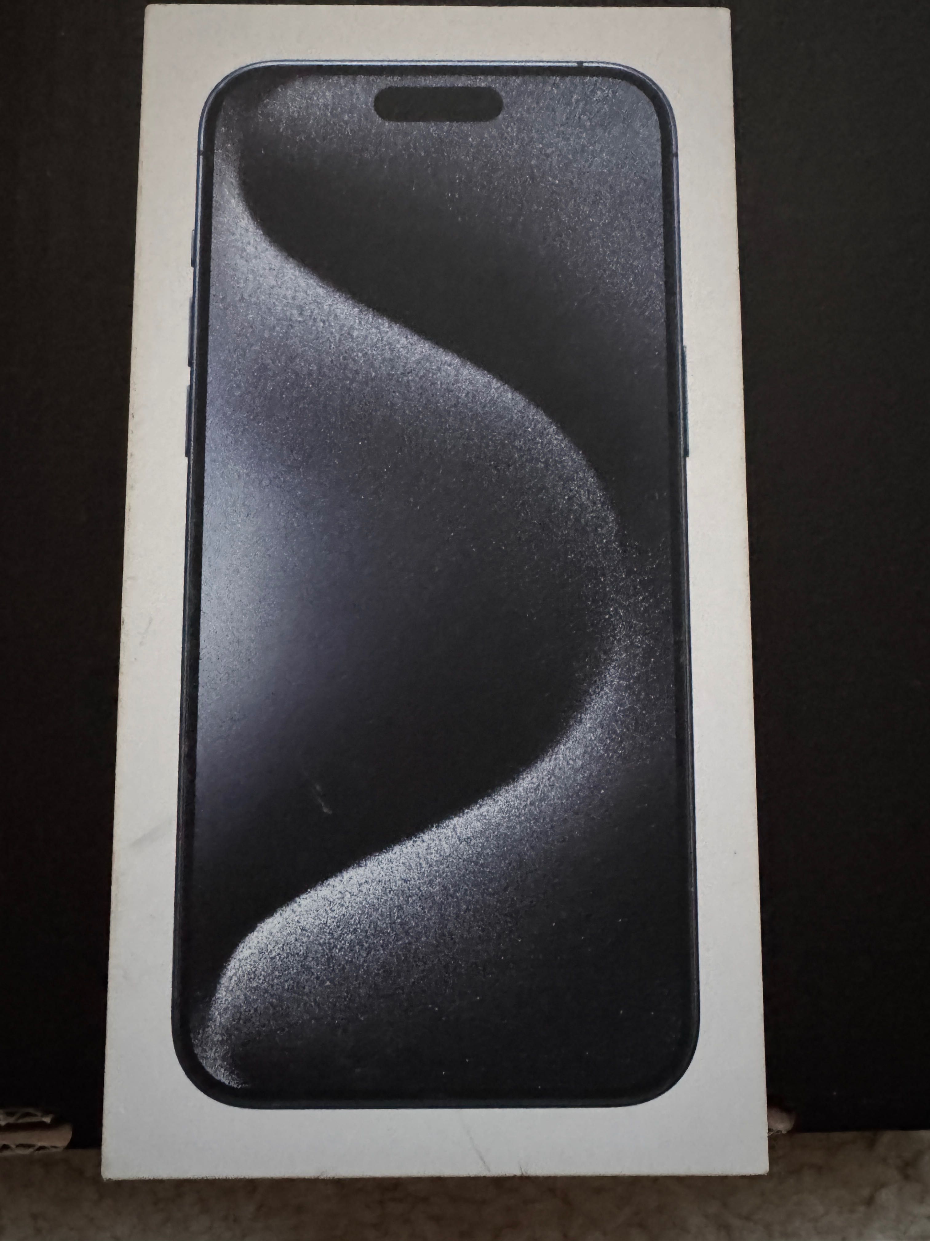 Като НОВ!I phone 15, Pro max, 256 GB, titanium blue, в гаранция,