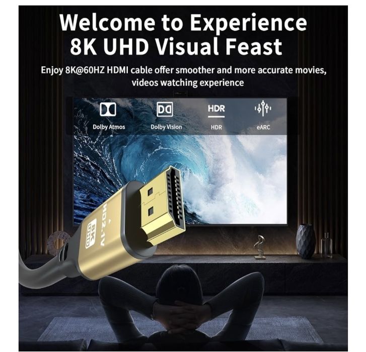 Cablu HDMI 4k de 2M