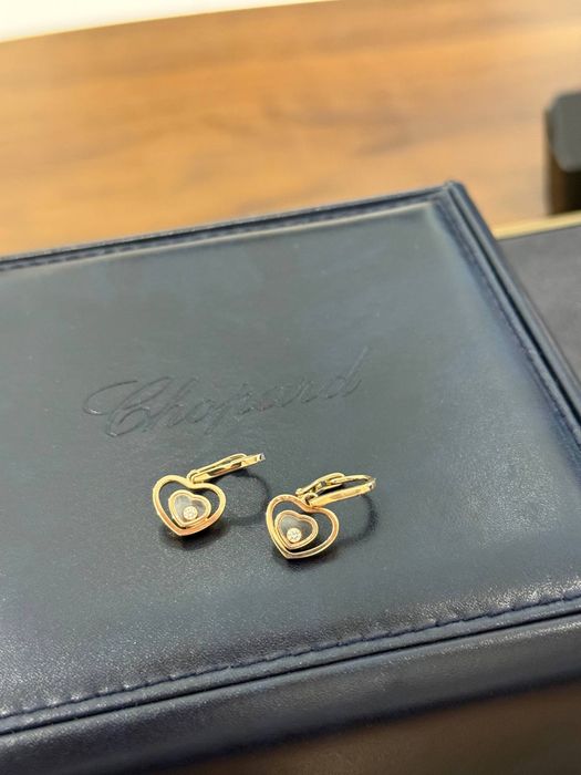 NEW Серьги Chopard happy diamonds heart