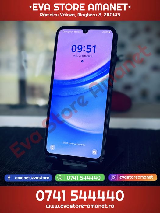 SAMSUNG Galaxy A15 Blue Black 128GB 4GB RAM Dual SIM