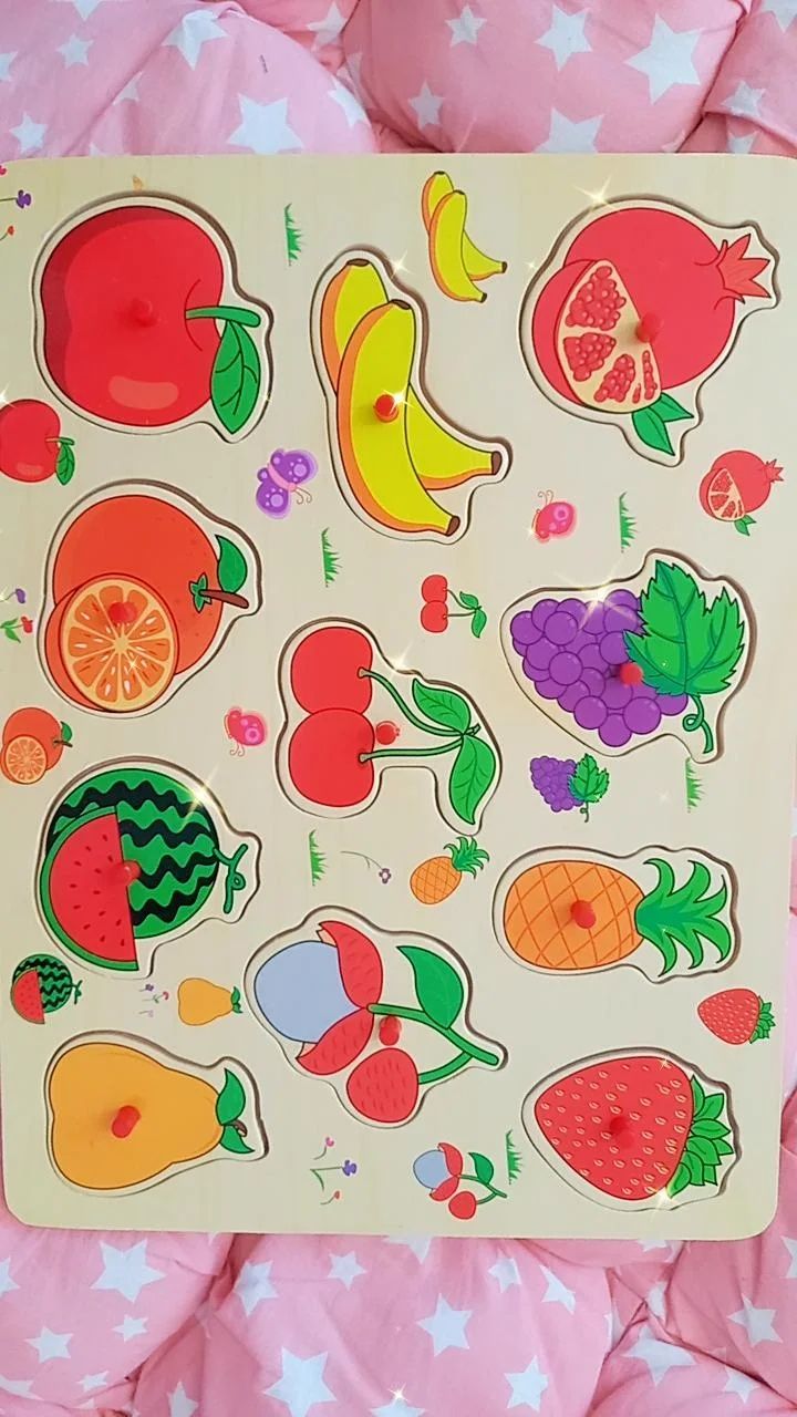 Puzzle fructe detasabil