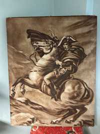 Tablou 112 cmx83 cm panza Napoleon Bonaparte Marele Saint Bernard