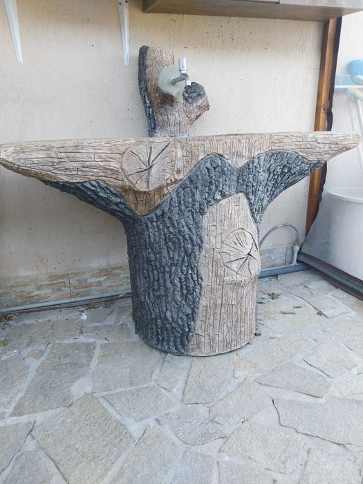 Мивка от щампован бетон