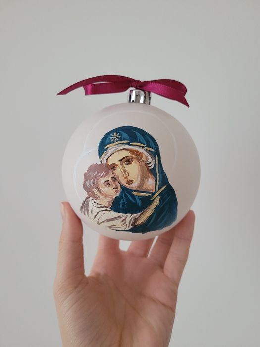 Glob pictat manual cu icoana