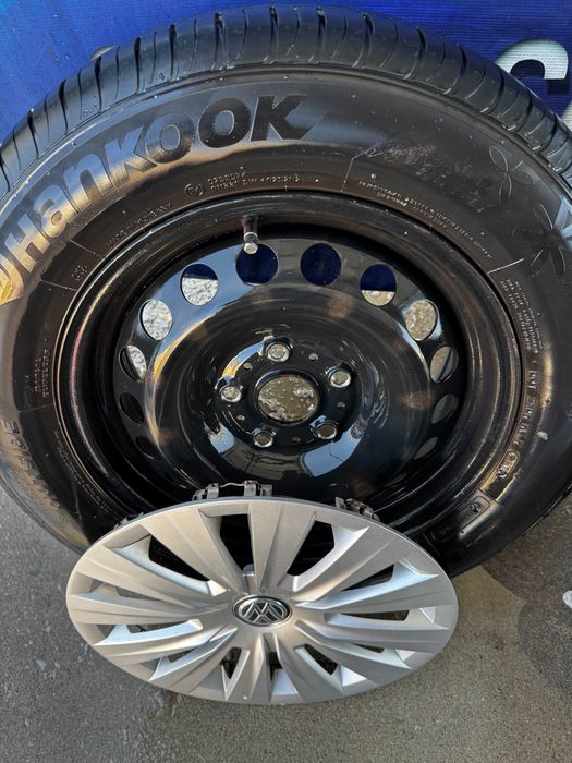 Jante tabla R15 VW, Skoda, Seat 5x112 + capace originale