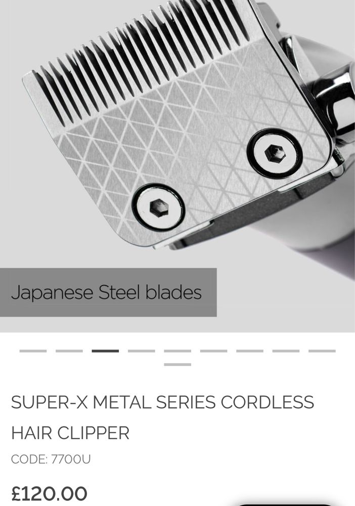 Aparat de tuns si aranjat barba BaByliss E996E, Super-X Metal,12 acces
