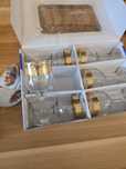 Set pahare cu ornament aur 24k