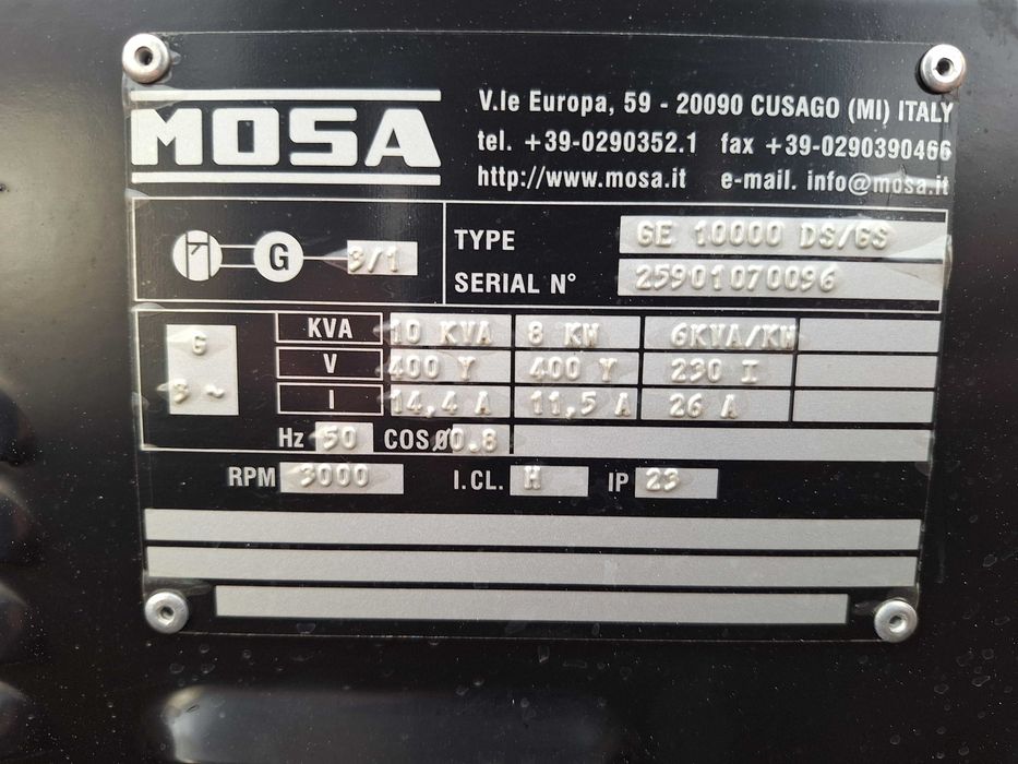 Генератор 10ква дизел 20к.с. НОВ Ruggerini 2-цил.