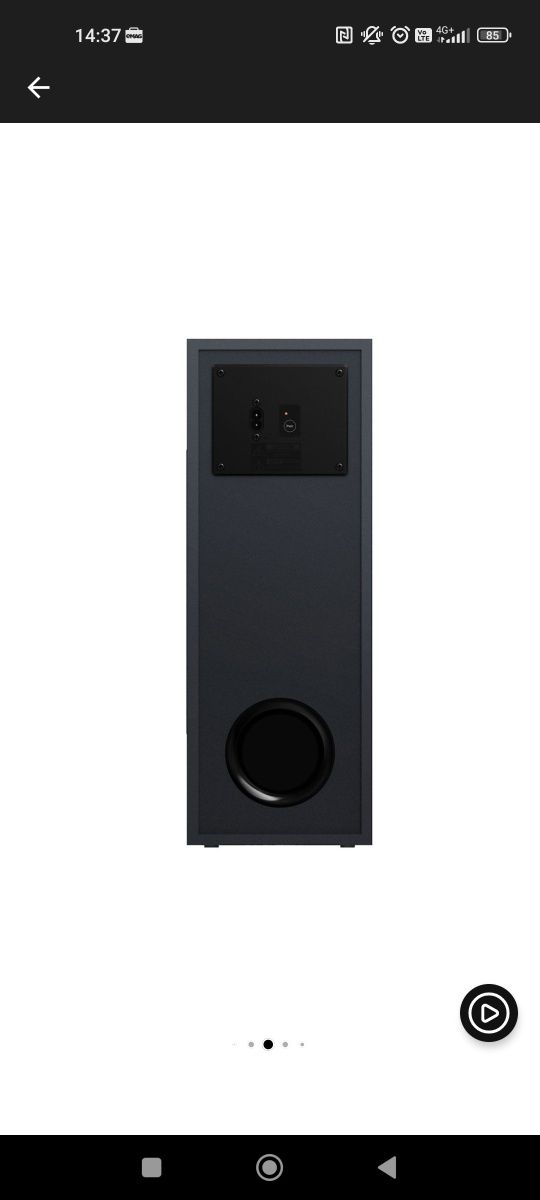 Soundbar Philips TAB8805/10, 3.1, 300W, Subwoofer Wireless, Dolby Atmo