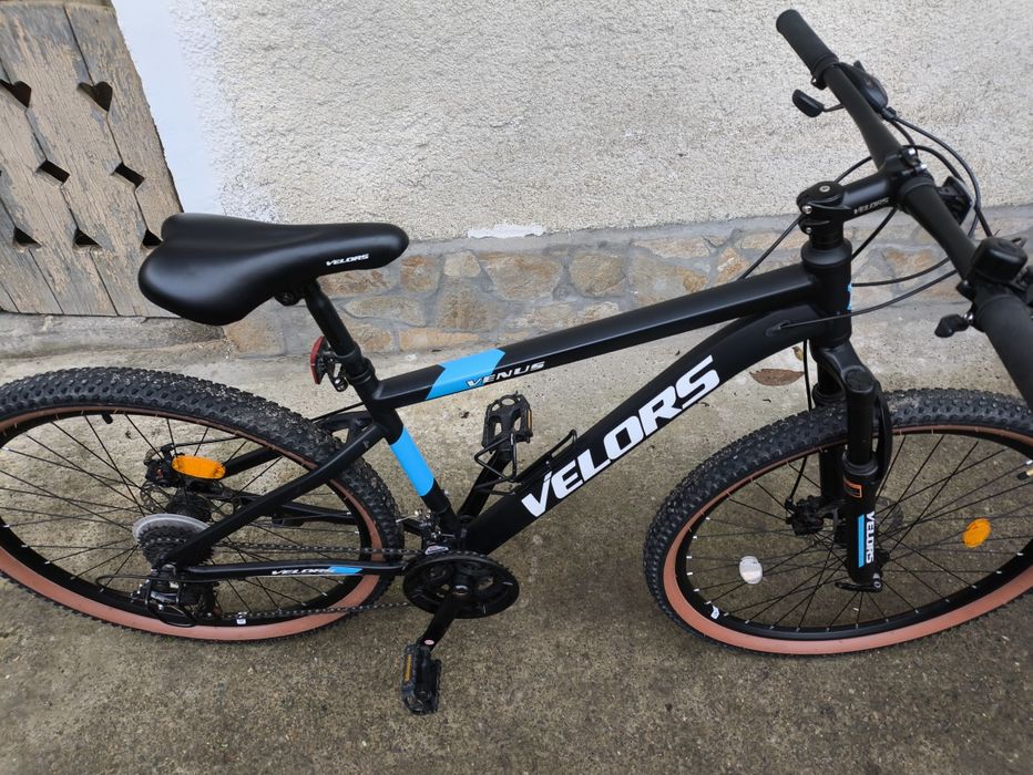 Bicicleta MTB-HT Velors Venus 2.7 V27302G 27,5", Negru/Alb/Albastru