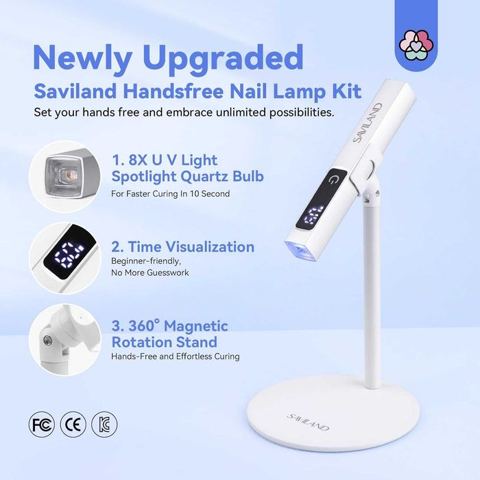 Saviland Мини UV лампа за нокти 12 W LED