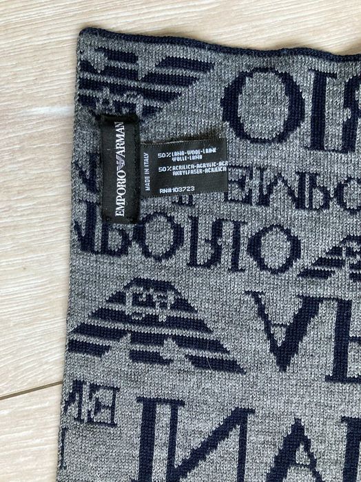 Emporio Armani Емпорио Армани двулицев  елегантен шал вълна и акрил