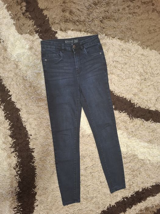 Blugi dama elastici, talie inalta