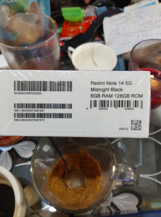 Redmi Note 14 5g 108mp. AI ,6GB RAM ,128GB ROM