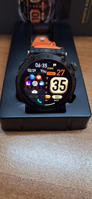 Мъжки Водоустойчив Smart Watch Фенерче 600mAh батерия, 4.32см Голям HD