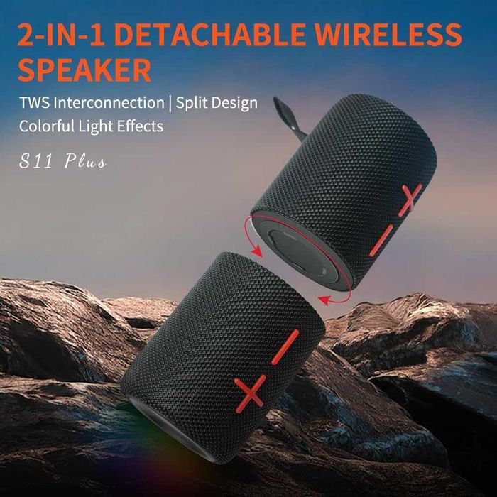 CYBORIS 2 в 1 преносим, разделим, 40W двоен Bluetooth високоговорител