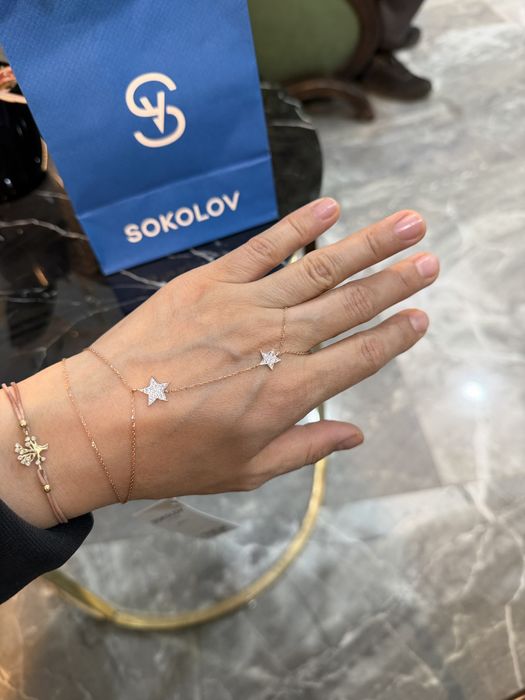 Слейв браслет золотой