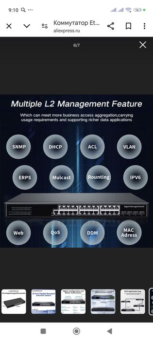 Коммутатор ZX-SWG20244S