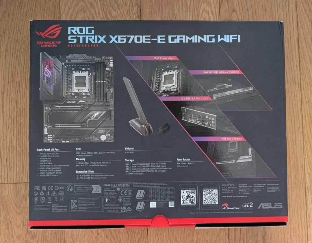 ASUS ROG Strix X670E Е Gaming AM5 + НОВ ! AMD RYZEN 9 9950X3D 16-Core