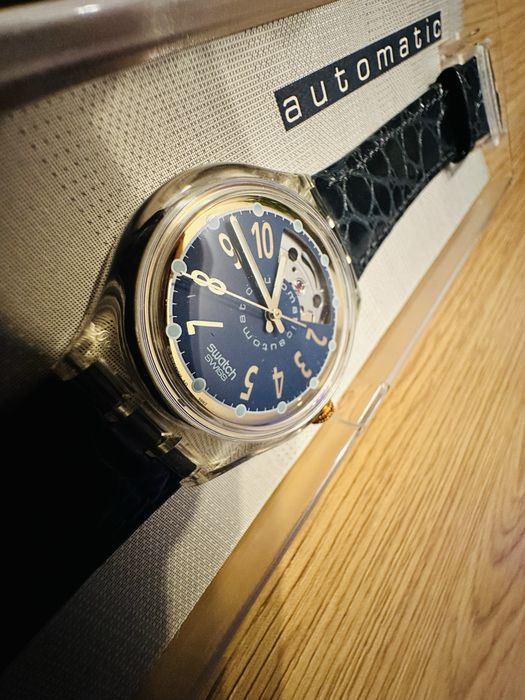 Swatch Watch Nachtigall sak104 37mm AG 1992 Automatic 23 Jewels