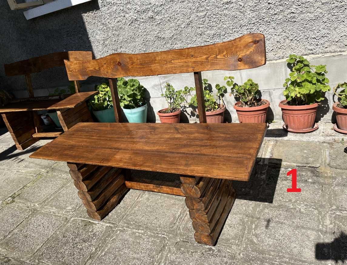 Дървена пейка - авторска ръчна изработка