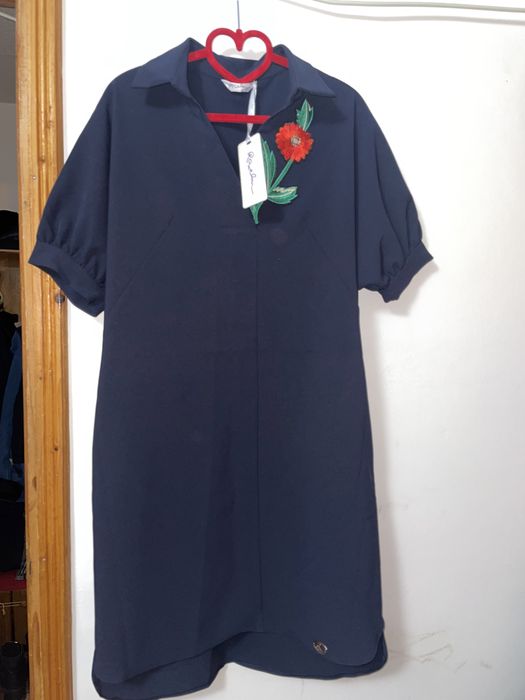 Rochie de zi bleumarin