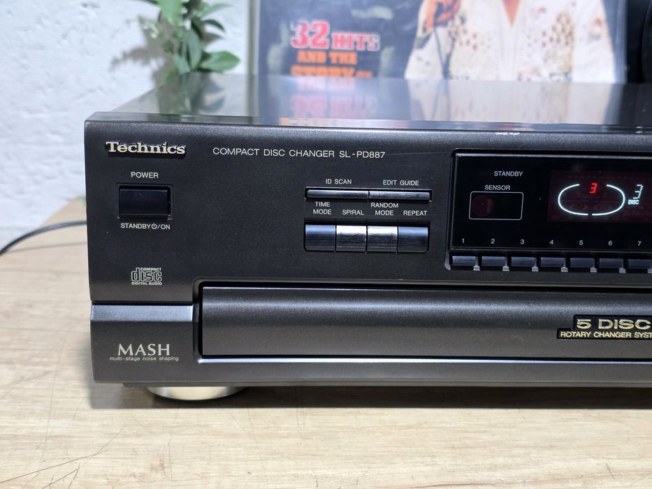 Cd player TECHNICS SL-PD887, 5 disc changer, magazie 5 cd-uri