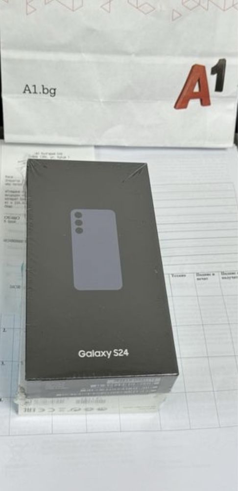 ЗАПЕЧАТАН Samsung S 24 128 GB 24м. А1