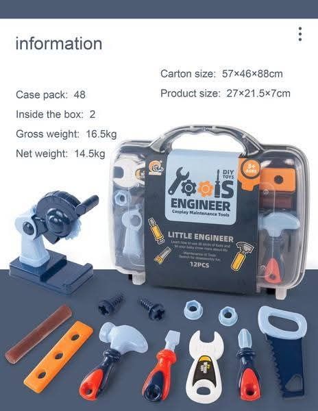 Set unelte copii „Little Engineer” – Joacă educativă și distractivă!