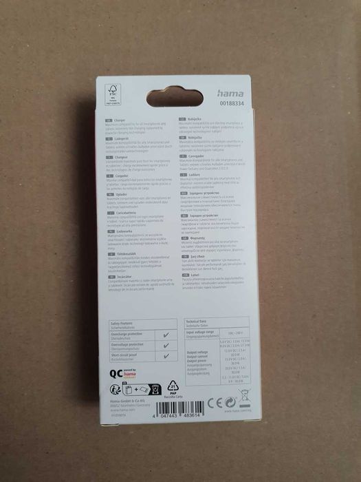 Incarcator telefon 30W HAMA 188334 USB-C Power Delivery PD Sigilat Nou