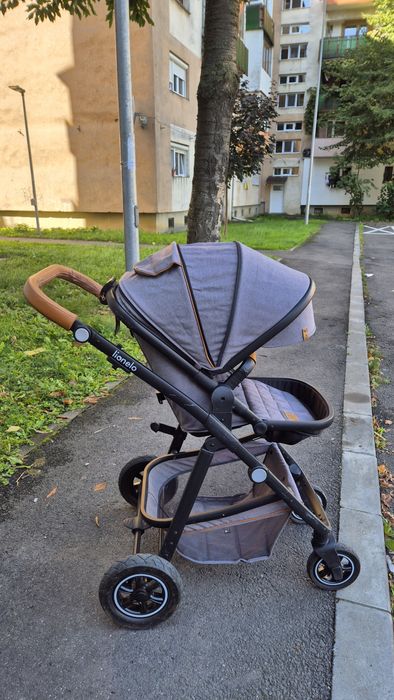 Carucior 3 in 1, Lionelo, Amber, Cu landou, scoica auto, Pana la 22 kg