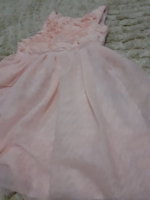 rochie noua h&m 110 4-5ani rochiță eleganta roz fundita