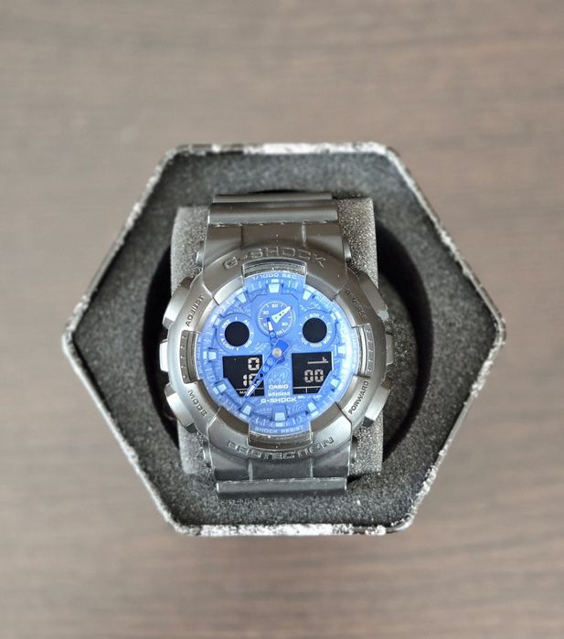 Casio G-Shock GA-100BP-1AER - Ediție Specială Blue Pattern