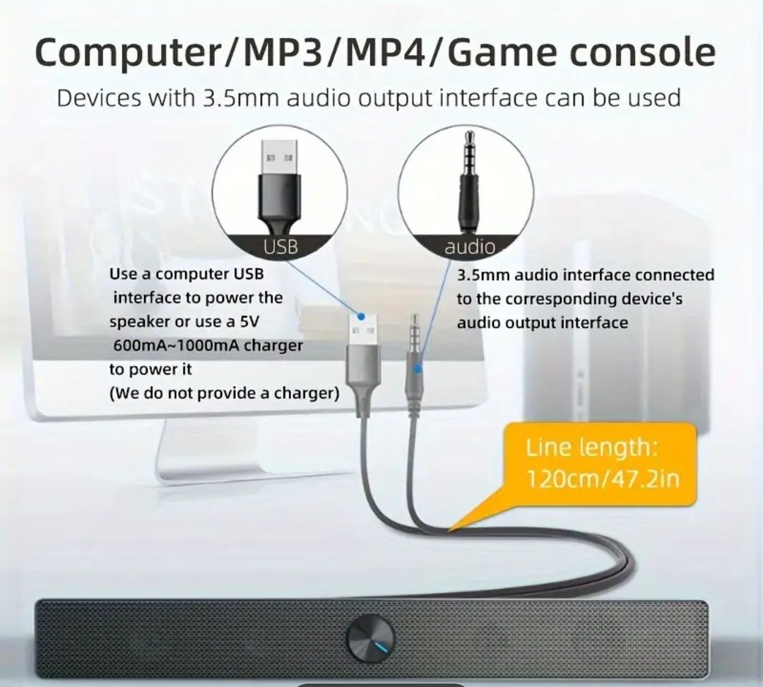 Висококачествени USB Захранвани Компютърни Колонки