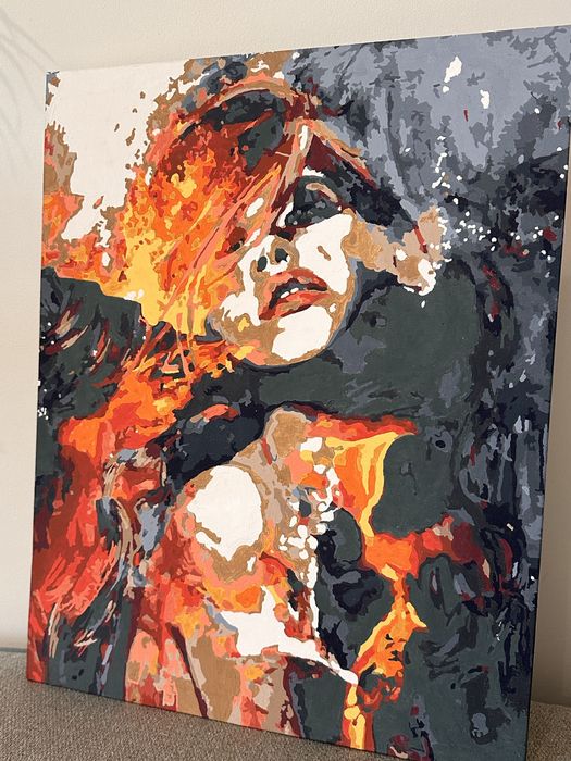 Tablouri pictate manual pe numere