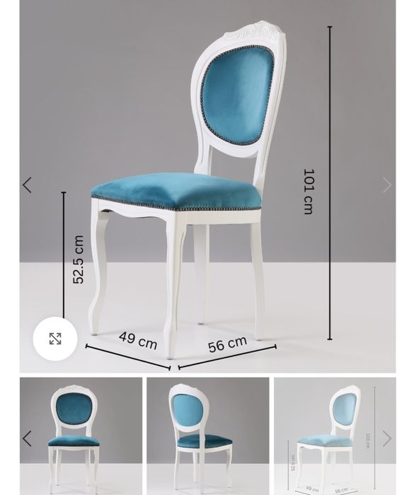 Scaune lemn masiv tapițate, model Hermes