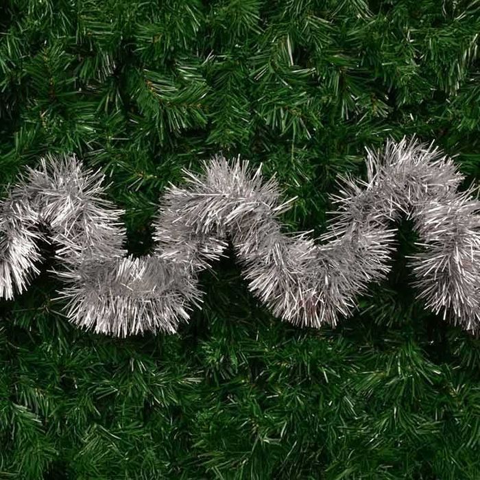 Коледна декоративна гирлянда 2 м, сребриста