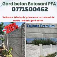Garduri beton Botoșani 55lei placa,100Lei Stalpu