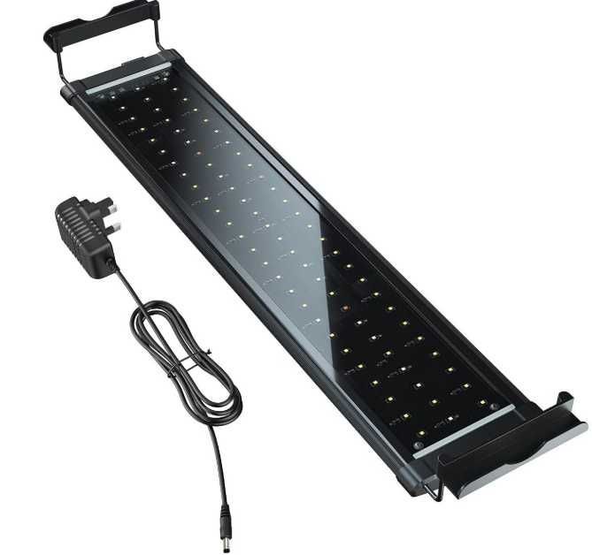 Lumina LED pentru acvariu, 12W, 60-90 cm, negru
