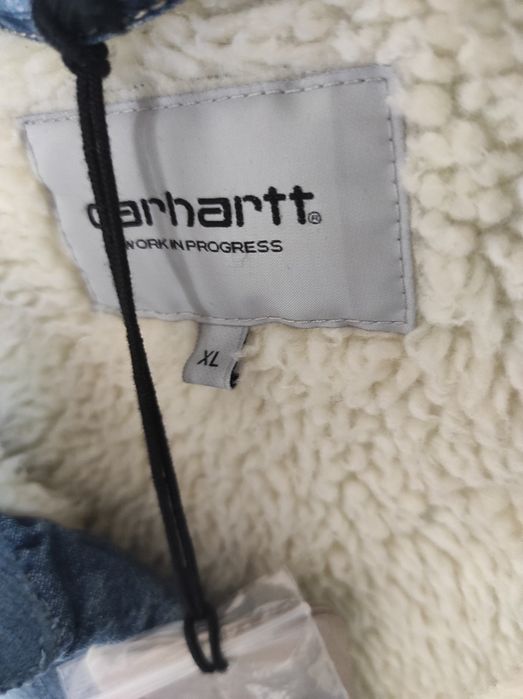 £200 Carhartt WIP Denim Sherpa Jacket XL