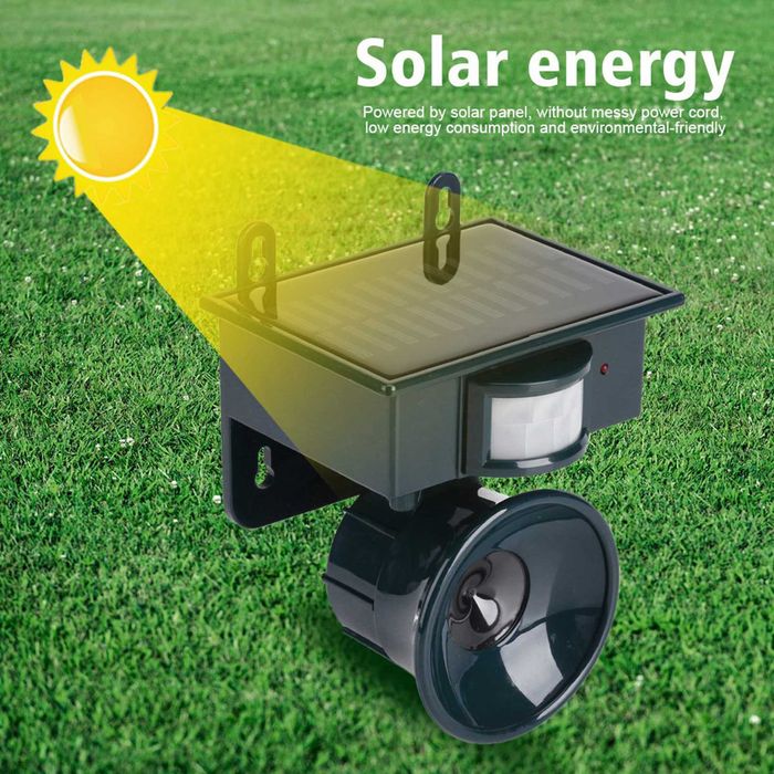 Ултразвуков соларен птицегон гони мишки кучета диви животни гълъби мощ