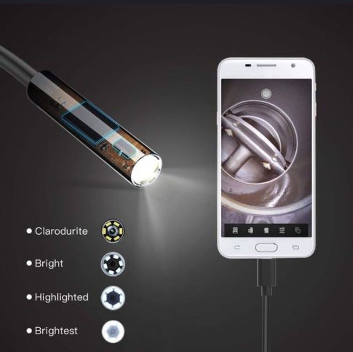 Camera endoscopica 2m Waterproof 7mm / camera inspectie