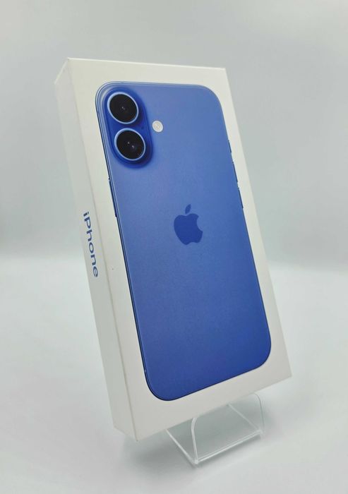 iPhone 16 Albastru, 100% Baterie, 128GB, Nou/Sigilat