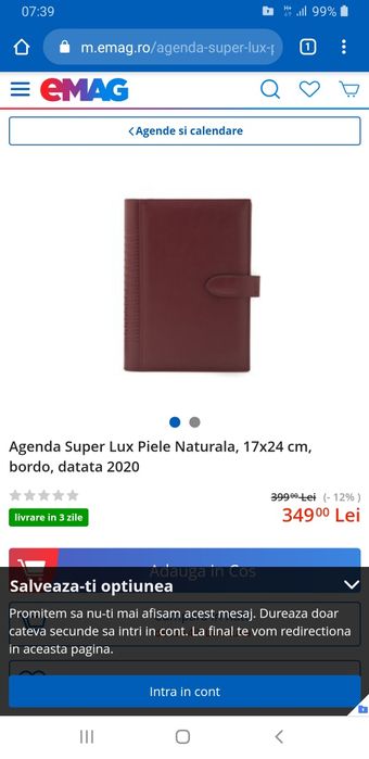 Agenda piele naturala