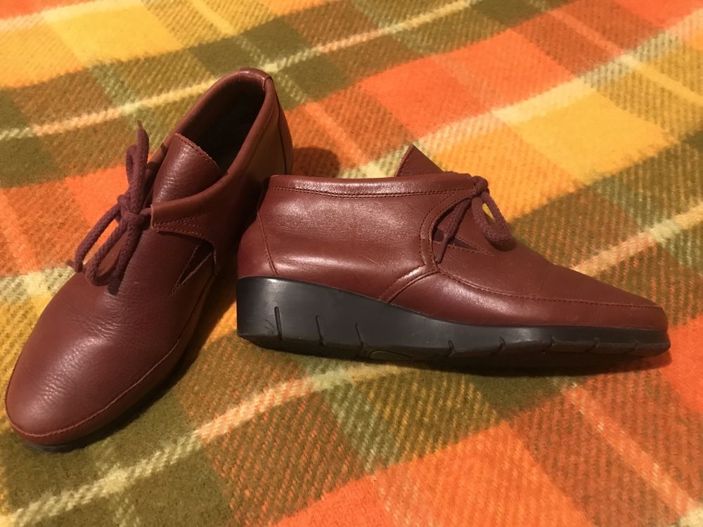 Luxat френски удобни обувки пролет есен естествена кожа бордо