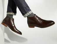 Ghete lace up 44.5 plain toe premium Clarks NOI piele naturala moale