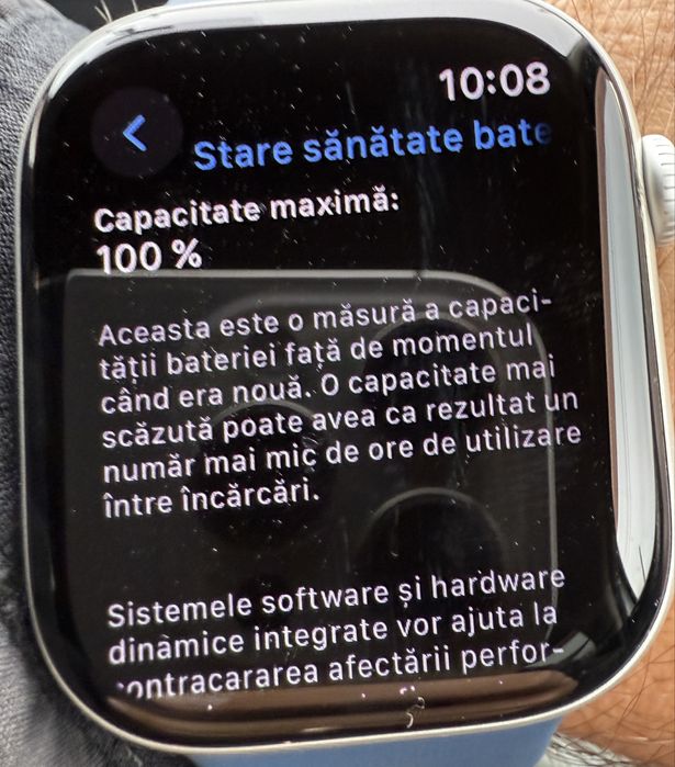 Apple Watch Series 10 Silver Aluminiu 46 mm impecabil cu factura