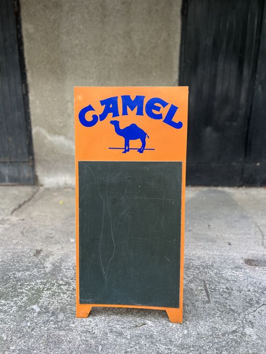 Reclama vintage Camel cu tăblie neagra